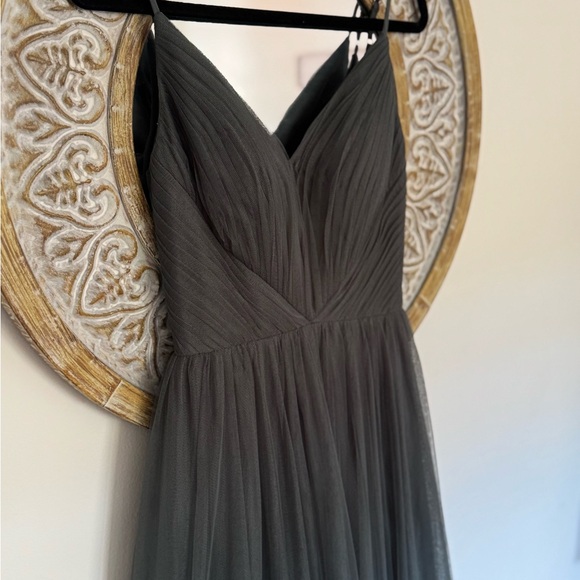 REVELRY Penelope Tulle Dress / Eucalyptus - Picture 4 of 8